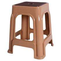 Stools Backless Plastic Brown_0