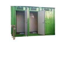 COMFORT CABIN Mild Steel 6.5 ft Portable Toilet Cabin Green_0