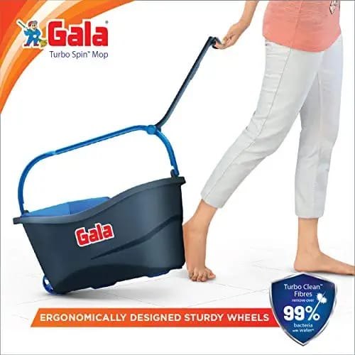 Gala Spin Bucket Mop Cotton 4 ft Blue_1