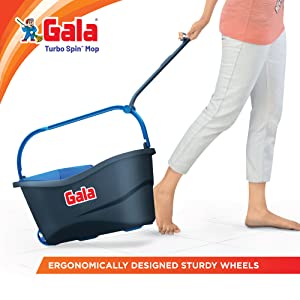 Gala Spin Bucket Mop Cotton 4 ft Blue_2
