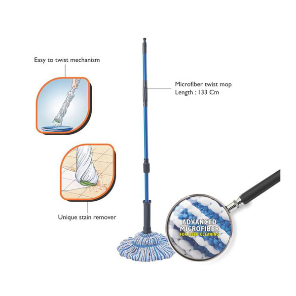 Gala Twist Mop Microfibre 4 ft Blue_1