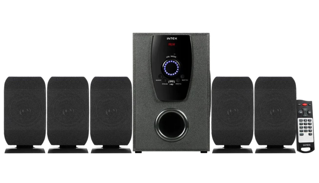 INTEX BUZZ 650 FMUB- 5.1 Home 70 W Multimedia Speaker USB, AUX, Bluetooth V5.1_1
