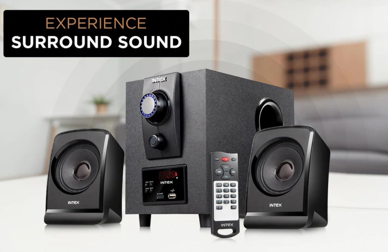 INTEX BOOM 1666- 2.1 Home 35 W Multimedia Speaker USB, AUX, Bluetooth V5.1_1