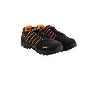 DYKE Sport Grey Synthetic Leather Steel Toe Safety Shoes Black_0
