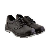 DYKE Prime Buff Grain Leather Steel Toe Safety Shoes Black_0