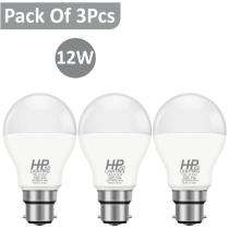 HP LED LIGHTING 12 W Cool White B22 3 piece LED Bulbs_0