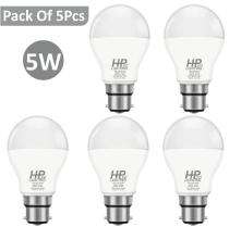 HP LED LIGHTING 5 W Cool White B22 5 piece LED Bulbs_0