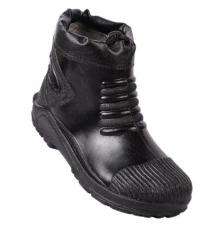 Pitbull Collar Boot Synthetic Leather Steel Toe Safety Shoes Black_0