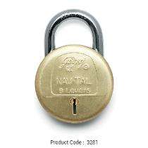 Godrej Brass Padlock Type Door Locks Navtal 8 lever_0
