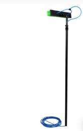 Prasham Green Soft Nylon Waterfed Pole Cleaning Brush Aluminium Handle Black_0