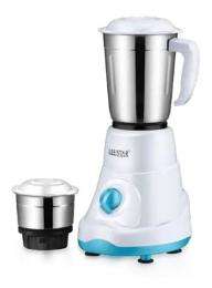 LEE STAR LE-826 Mixer Grinder 500 W 3 Jar White and Blue_0