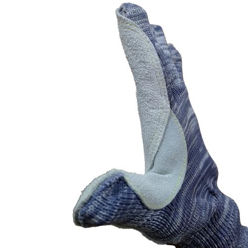 KEL Seamless Knit Cut Protection Leather Safety Gloves Protect Plus 9 inch_2