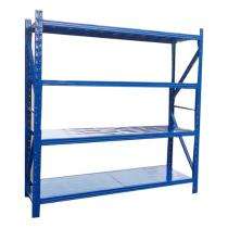 Mild Steel Angle Frame 4 Layers Industrial Racks 10 ft_0