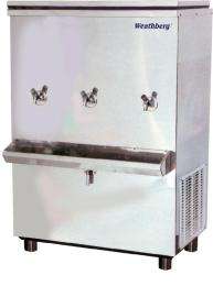 WEATHBERG FWC600 150 LITERS Water Cooler 3 Faucets Silver_0