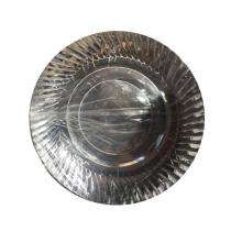Laminated Paper Disposable Plates Round 10 Inch Silver_0