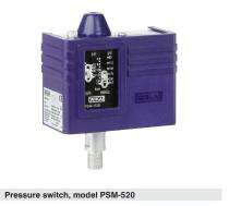WIKA PSM-520-70 / IPS-70 0 to 5 bar Surface Mounting Differential Pressure Switch_0