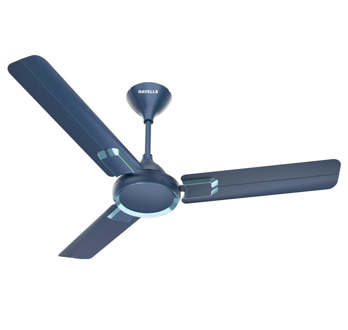 HAVELLS Glaze 1200 mm 3 Blades 74 W Blue Ceiling Fans_0