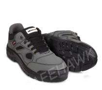 SAFEHAWK DEVIL Leather Steel Toe Safety Shoes Black and Grey_0