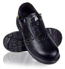 SAFEHAWK ECO Leather Steel Toe Safety Shoes Black_0