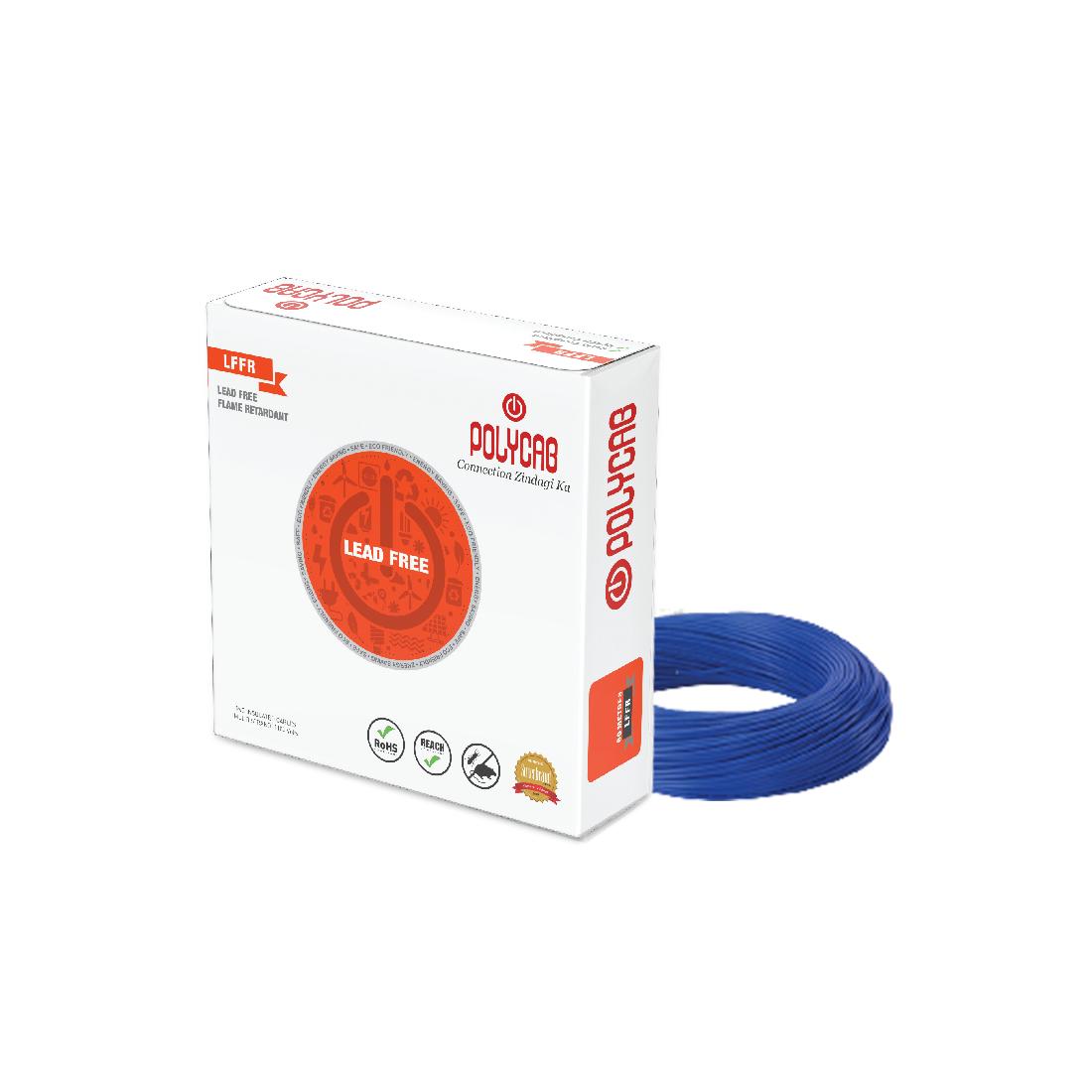 Polycab 1 sqmm Stranded Electric Wire Blue 90 m_4
