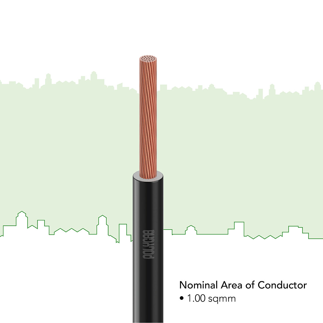 Polycab 1 sqmm Stranded Electric Wire Black 90 m_4