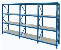 KSS Mild Steel Slotted Angle 4 Layers Industrial Racks 8 ft_0