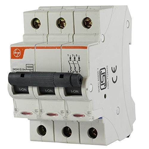 L&T BB30020C Three Pole 2 A C Curve MCB_1
