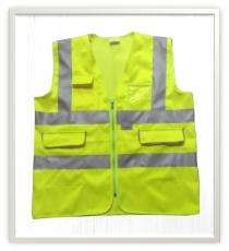 Uber Stitch 120 gsm Polyester Safety Jackets L Without Sleeves Yellow_0