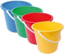 GALAXY Plastic UPTO 25 L Bucket 13"x13"x17" Multicolored_0