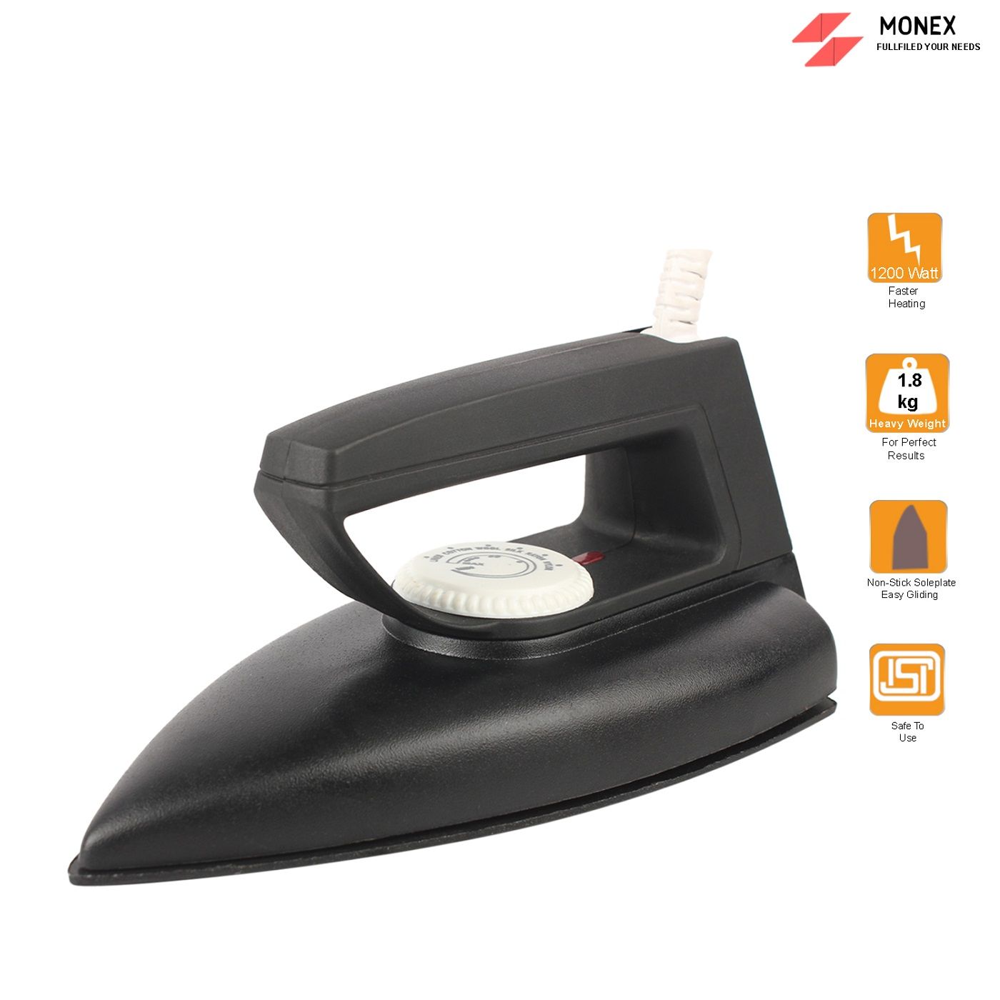 Monex Evo Black 1000 W Dry Iron_2