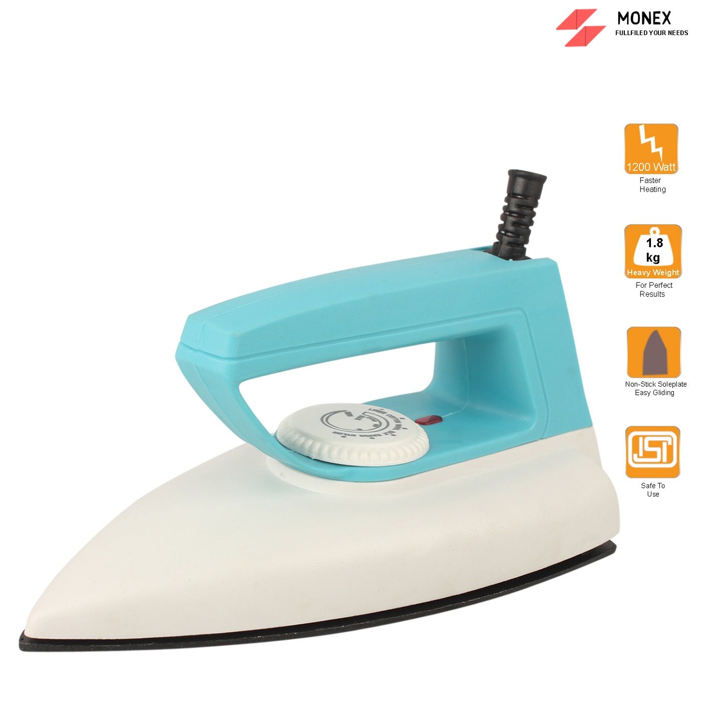 Monex EVO Blue 1000 W Dry Iron_3