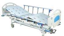 Maxcare 1008 Mechanical Operated ICU Bed SS with CRCA base L-2160xW-1020xH 600-800 mm_0