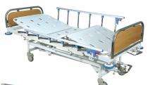 Maxcare 1009 Mechanical Operated ICU Bed SS with CRCA base L-2100xW-1020xH 600-800 mm_0