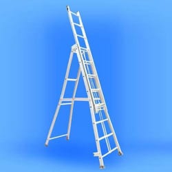 GITICA TRADERS 6 x (15 - 20 - 45) ft Upto 150 kg Ladders Aluminium 22kg_2