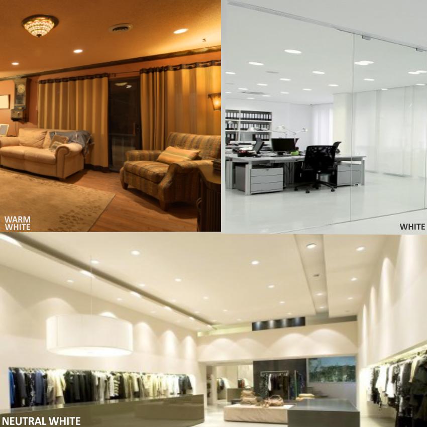 HP LED LIGHTING 8 W Round LED Panel Lights Recessed Mounted_2