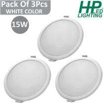 HP LED LIGHTING 15 W Round LED Panel Lights Recessed Mounted_0