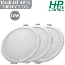 HP LED LIGHTING 15 W Round LED Panel Lights Recessed Mounted_0