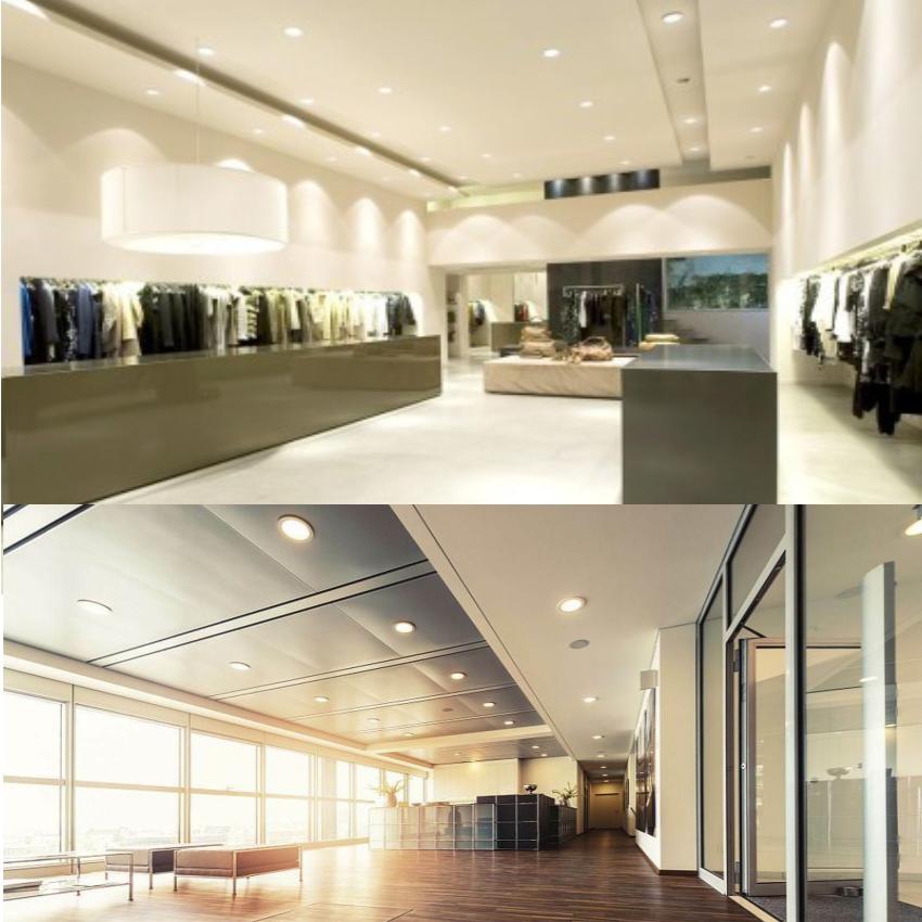 HP LED LIGHTING 8 W Round LED Panel Lights Recessed Mounted_2