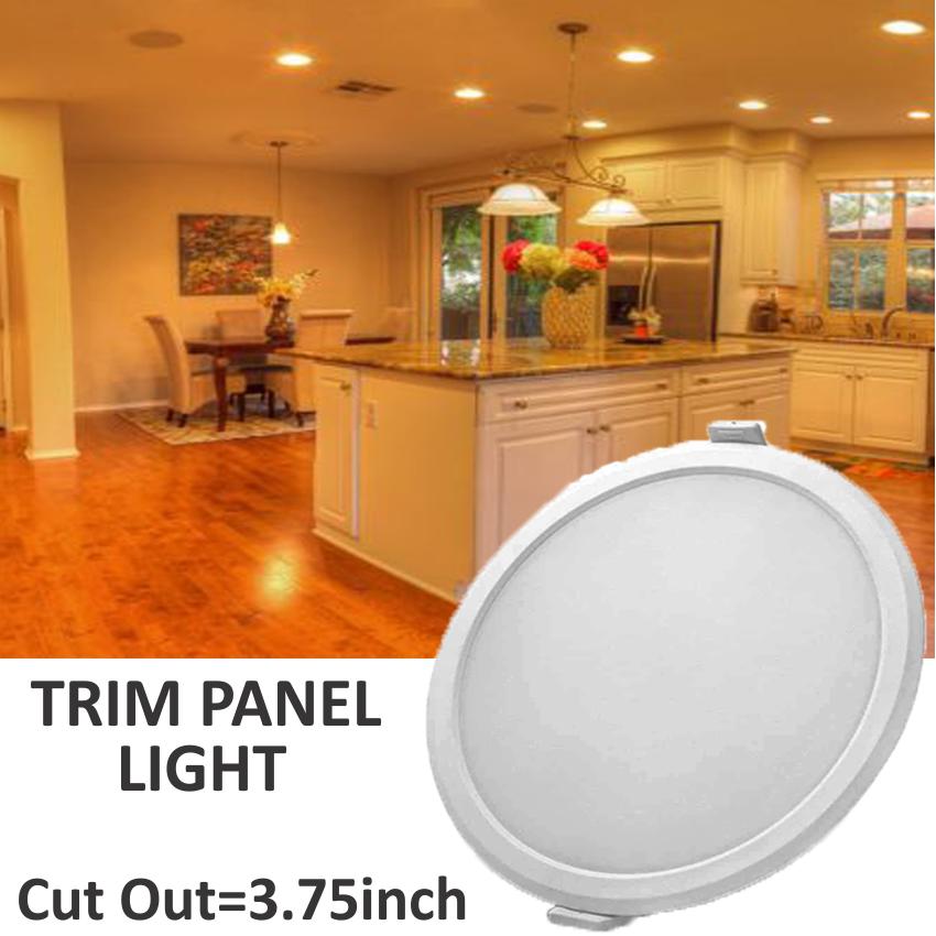 HP LED LIGHTING 8 W Round LED Panel Lights Recessed Mounted_1