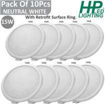 HP LED LIGHTING 15 W Round LED Panel Lights Recessed Mounted_0
