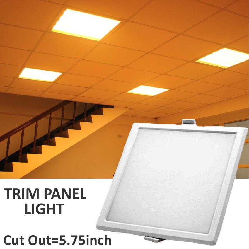 HP LED LIGHTING 15 W Square LED Panel Lights Recessed Mounted_1