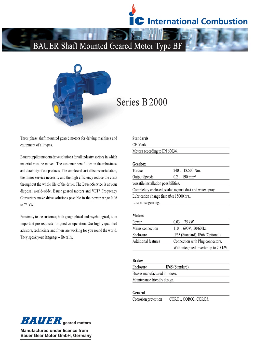 BAUER 0.18 - 45 kW Helical Gear Motor 100 - 18500 Nm_1