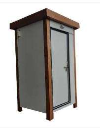 Dfab Cabin Mild Steel 7 ft Portable Toilet Cabin White_0