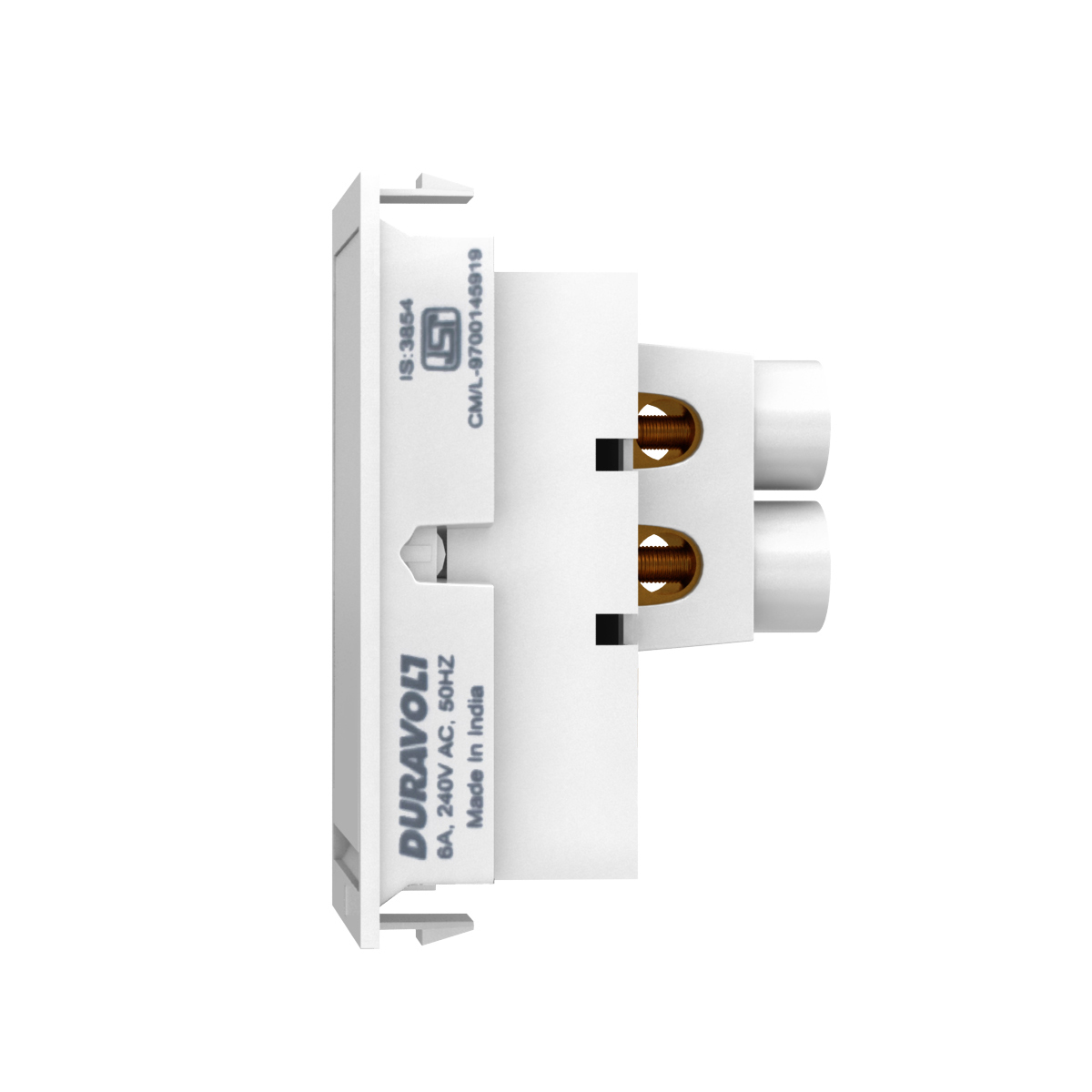 DURAVOLT DEM 9701 FLAT MODULAR White 6 A Electrical Switches_1