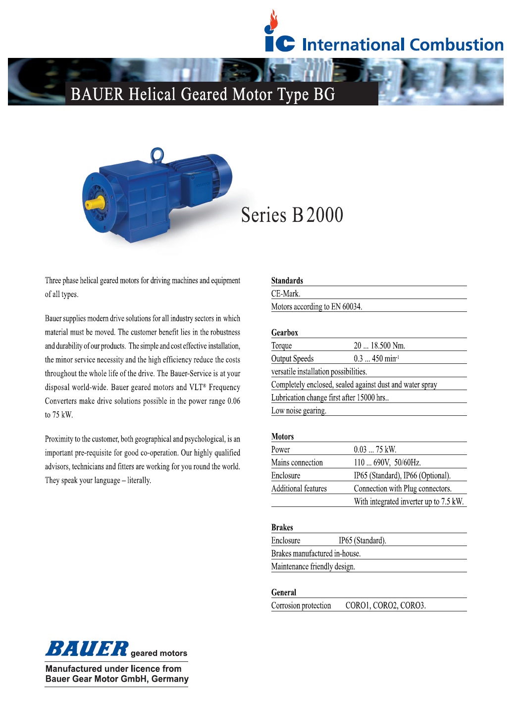 BAUER 0.18 - 45 kW Helical Gear Motor 50 - 18500 Nm_1