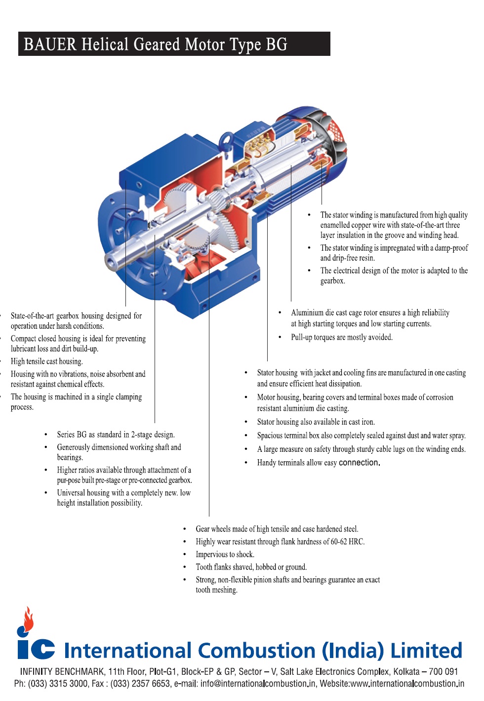 BAUER 0.18 - 45 kW Helical Gear Motor 50 - 18500 Nm_2