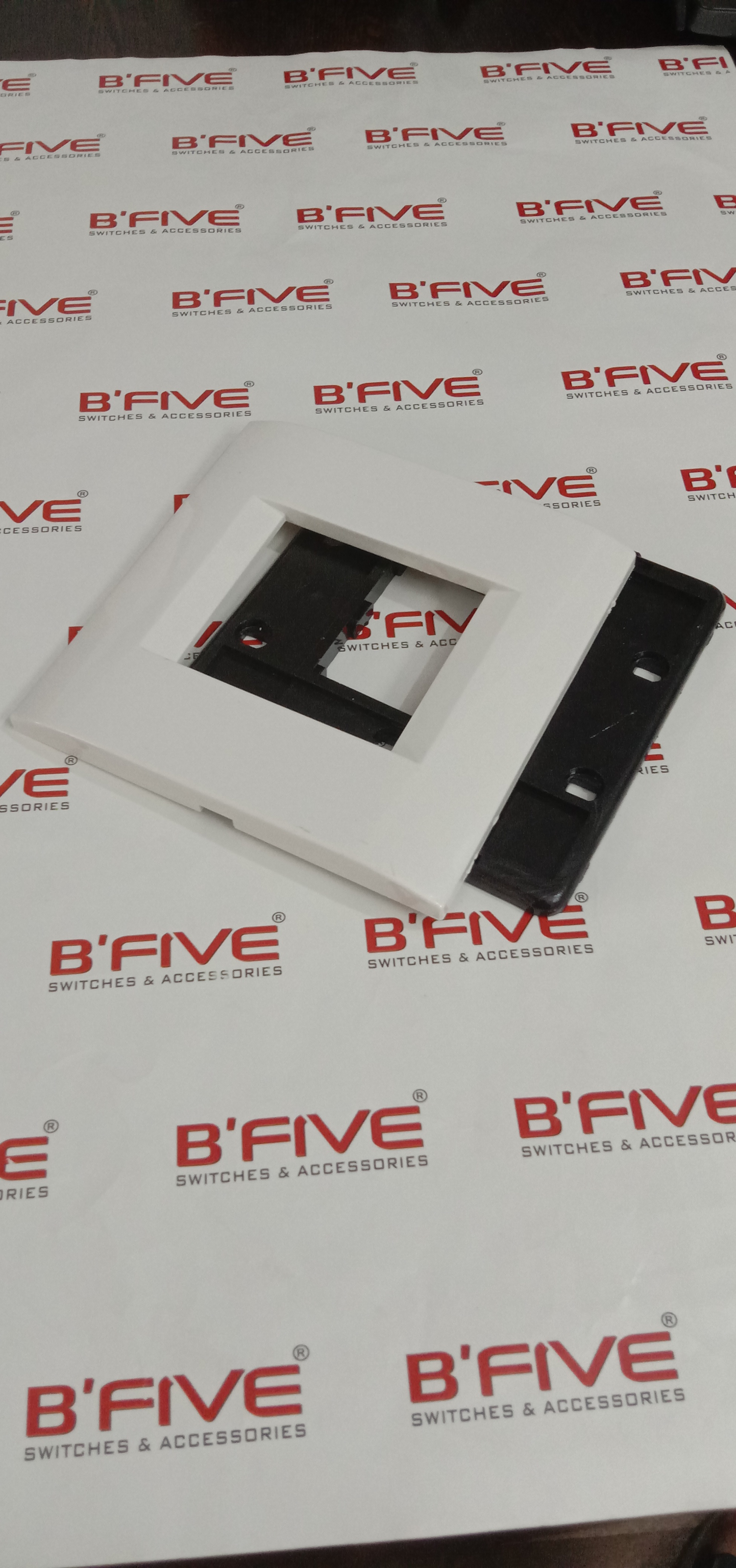 B'FIVE B-78T 10 Module White Modular Switch Plate Cover_3