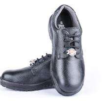 Hillson Base Grain Leather Steel Toe Safety Shoes Black_0