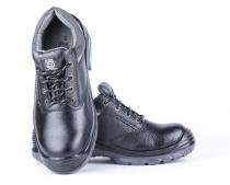 Hillson Nucleus Buff Leather Steel Toe Safety Shoes Black_0