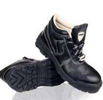 Leather Steel Toe Safety Shoes Black_0